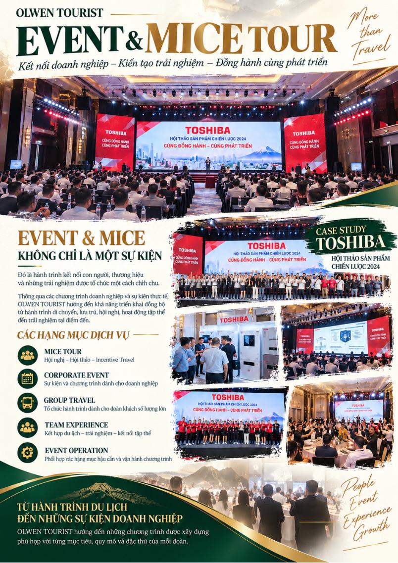 Hình ảnh sự kiện MICE trong hồ sơ năng lực OLWEN